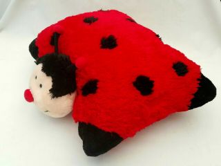 Pillow Pets Red Black Ladybug Ladybird Beetle Plush Soft Stuffed Animal Toy 2