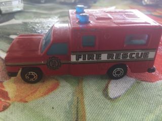 Vintage Matchbox 1977 Chevy Ambulance Fire Rescue Nm