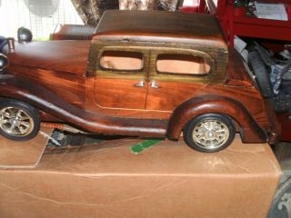Vintage Wooden Car Crafted Wood Collectible