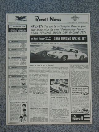 Vintage 1965 Revell Ed Big Daddy Roth Rat Fink Model & Slot Car Advertisement
