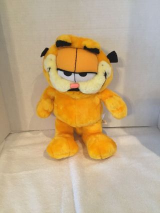 Vintage Large 17 " Garfield The Cat Stuffed Plush Animal By Paw