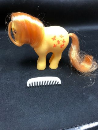 Vintage My Little Pony Butterscotch G1 1982 With Comb
