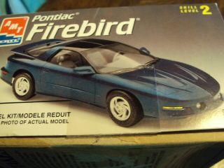 Amt Ertl 1993 Pontiac Firebird Lt Model Car Kit 1/25 Scale 8610 Skill 2 Open