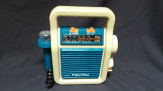 Vintage Fisher Price 1984 Sing Alone Am/ Fm Radio Speaker Microphone 3805