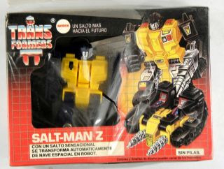 Hasbro Transformers Sallt - Man Z Antex Made In Argentina Rare G1 Twin Twist Rare