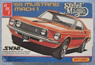 Amt Matchbox Street Magic 1/43 1969 Ford Mustang Mach 1 Snap Kit