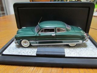 Franklin 1/24 1951 Hudson Hornet Coupe,  Green Metallic With Display Case