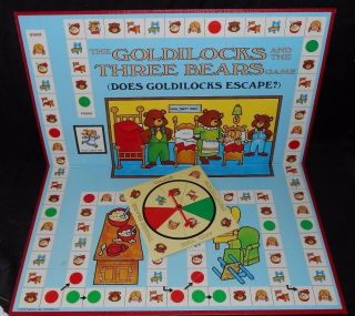 Vintage 1973 Cadaco Goldilocks & Three Bears Board Game & Spinner Only Parts