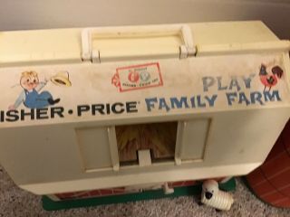 Vintage Fisher Price 1967 Barn And Silo 3