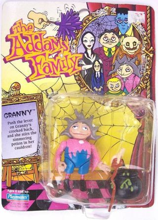 Nip Playmates The Addams Family Granny Action Figure,  1992