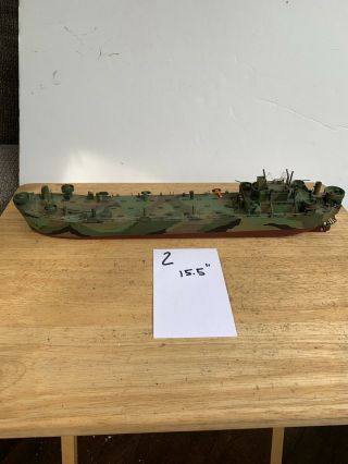 Built Lindberg Lst Landing Ship Tank 1/245 Ship Model 15.  5” Long Parts Kit