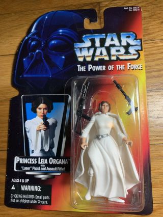 Kenner Star Wars: Power Of The Force Princess Leia With Laser Pistol 1996