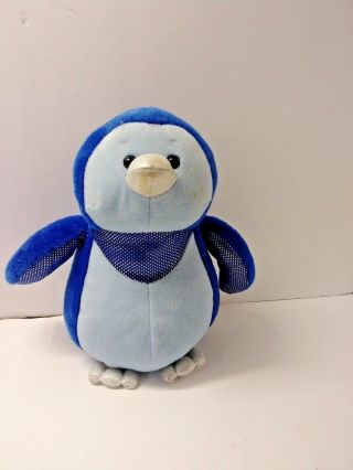 Webkinz Ice Penguin Ganz 10 " Stuffed Animal Blue Hm734