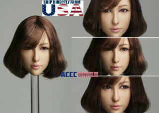 1/6 Asian Female Movable Eyes Head Sculpt A For 12 " Phicen Hot Toys Figure Usa