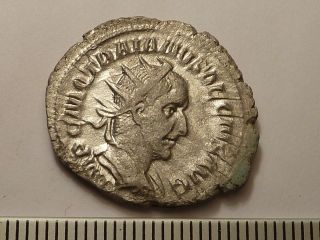 5162 Ancient Roman Trajan Decius Silver Antoninianus Coin - 3rd Century Ad