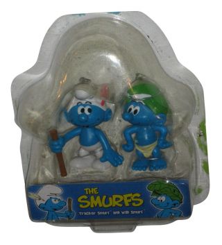 The Smurfs Tracker & Wild Smurf Jakks Pacific Toy Figure Set - (missing Blister)