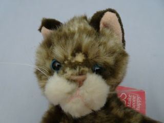 Russ Whiskers Kitten 5 " Plush Brown Tabby Cat Stuffed Animal Toy Kitty W Tag
