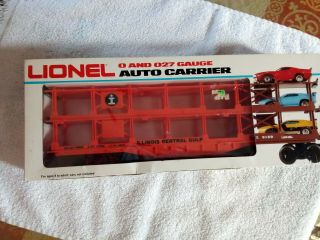 Lionel 9145 Icg Illinois Central Gulf Auto Carrier Car Complete Lk Nw