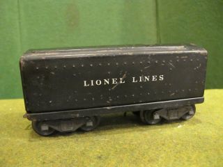 Lionel Prewar No.  1654w O Gauge 3 - Rail Whistle Tender