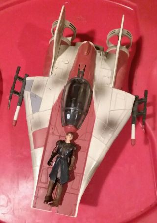 Kenner Star Wars 1997 Power Of The Force A - Wing Fighter Vehicle