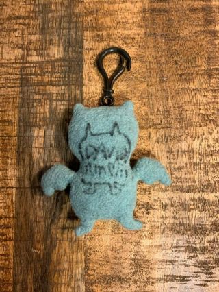 Rare Signed Ice Bat Uglydoll Keychain By Both David Horvath And Sun Min