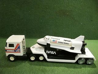 Vintage Buddy L Nasa Semi Truck W/trailer & Discovery Shuttle L@@k