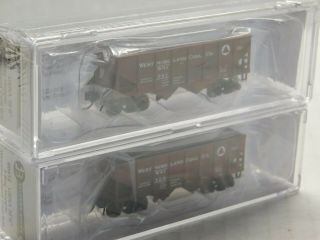 N Scale - Bluford Shops - Westmoreland Coal 30 ' 2 - Bay Hopper Trains (2 - Pack) 2