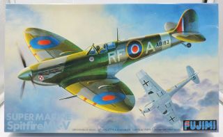 1:48th Scale Fujima Wwii British Raf Spitfire Mk.  V Fighter 30005 Nb - Gb