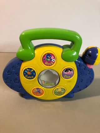 BACKYARDIGANS Toy Radio MUSIC TALKING LIGHTS Microphone Boombox Nick Jr Mattel 2