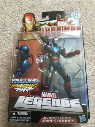 Marvel Legends Iron Patriot James Rhodes (war Machine) Baf Iron Monger 6” Figure