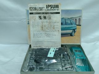 Aoshima 1/24 Toyota Ipsum L - Selection EX Model Kit The Best Car Series No.  28 2