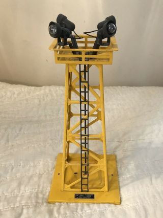 Lionel No.  395 Floodlight Tower Yellow