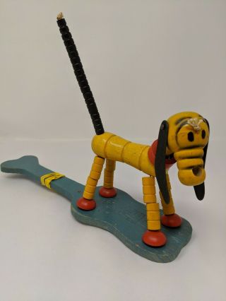 Vintage Fisher Price Toys Walt Disney Pluto Dog Pop Up Kritter Toy
