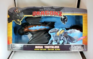 23 " Mega Toothless Alpha Edition How To Train Your Dragon 2 Rare