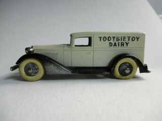 Vintage Tootsietoy No.  0808 Graham Dairy Van 1933 4 " White,
