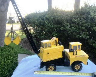 Vintage Steel Tonka Crane Lift Toy Truck -