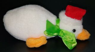 House Of Lloyd Little Santa Duck Plush Stuffed Animal Toy Christmas Hat