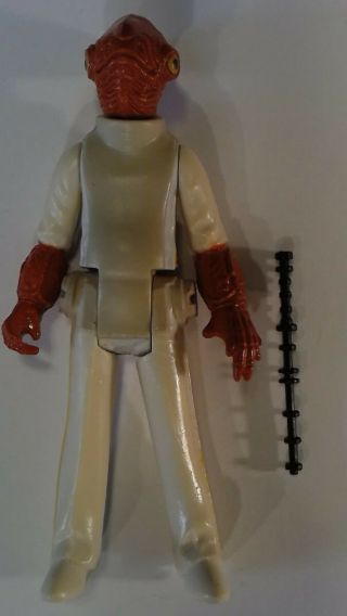 1982 Admiral Ackbar W/baton Star Wars Lfl Coo Hong Kong Figure Shape