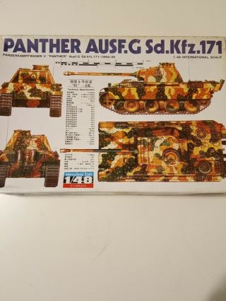 Bandai 1/48 Panther Aufs.  G Sd.  Kfz.  171 Incomplete Set Only