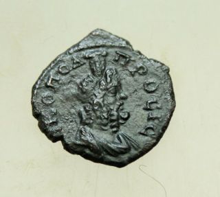 Septimius Severus Ae18mm Nicopolis Ad Istrum Buste Of Serapis