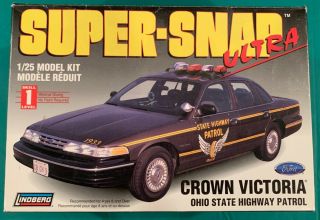Lindberg 1/25 Ohio State Highway Patrol 1997 Ford Crown Victoria Box/bag Opened