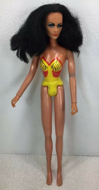 Vintage Mego Lynda Carter Wonder Woman Head & Body Doll / Figures 12 "