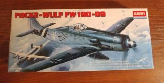 Academy Focke - Wulf Fw 190 - D9 1/72nd Scale Model Kit With Upgrades