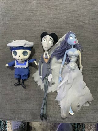 Corpse Bride Emily,  Victor,  And Boy Doll 12 In Mcfarlane Toy 2005 Wb