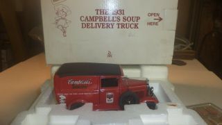 Danbury The 1931 Campbells " S Soup Delivery Truck Accessories 1 2/4 Model