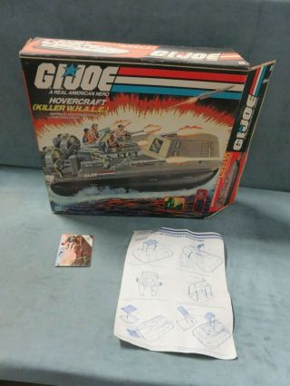 G.  I.  Joe Arah Vintage Hovercraft (killer W.  H.  A.  L.  E. ) 1984 Box/instructions Only