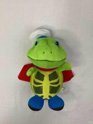 Mattel Fisher Price Wonder Pets Tuck Turtle With Cape Plush Stuffed Animal 8 "