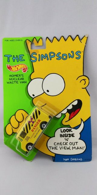 The Simpsons Hot Wheels 1990 Scene Machine Homer 