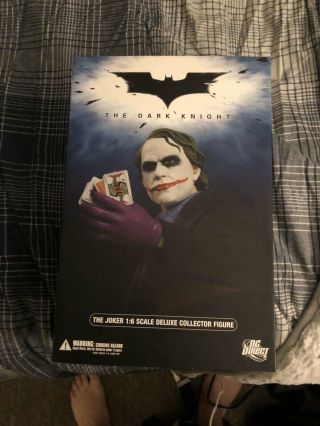 Nib Dc Direct The Joker The Dark Knight 1:6 Scale Deluxe Collector Figure