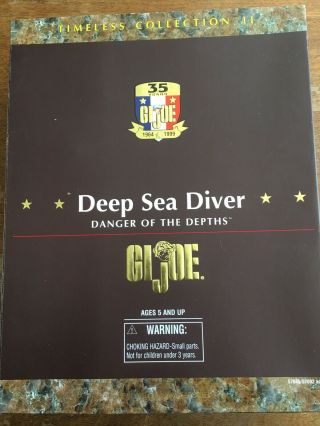 Rare African American Gi Joe Deep Sea Diver Danger Of The Depths